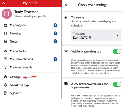 Steps to edit profile
